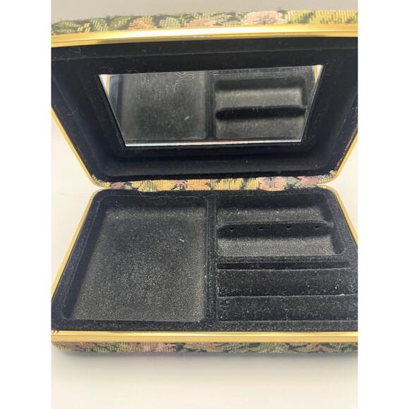 Vintage Fabric Travel Jewelry Case - Picture 3 of 5